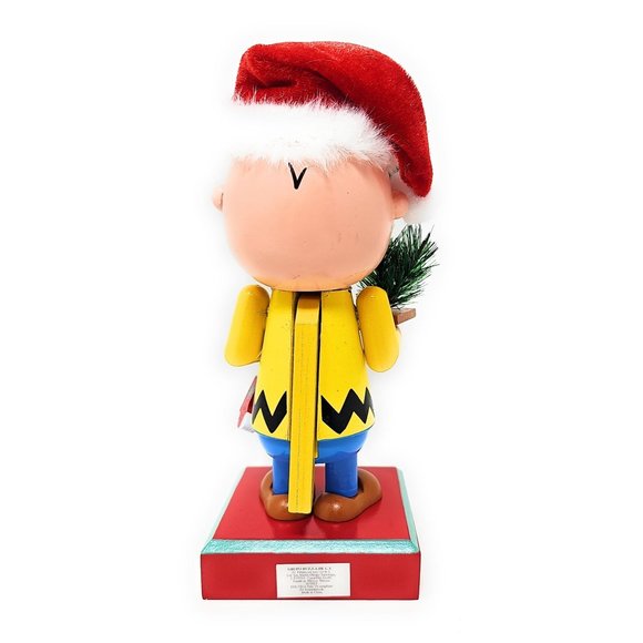 Charlie Brown Peanuts Christmas Wood 9" Nutcracker - Personalized - Picture 4 of 4